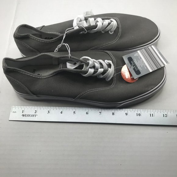 Royal Class Men's Size 12 Canvas Shoe Gray, White New With Tags - Picture 9 of 11
